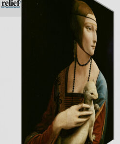 Alternative view of Lady with an Ermine by Leonardo Da Vinci