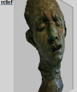 Alternative view of Head of Pierre de Wissant by Rodin