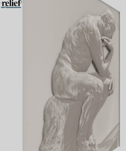 Alternative view of The Thinker by Rodin